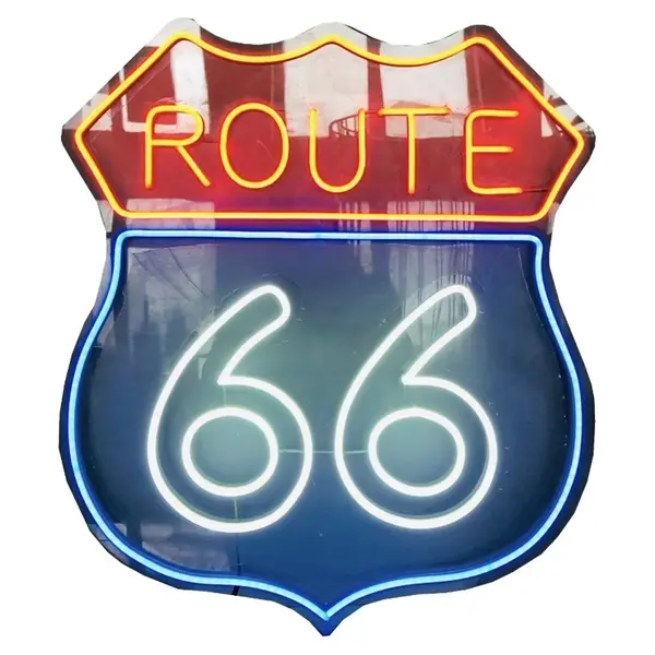 Неоновая надпись Рут 66