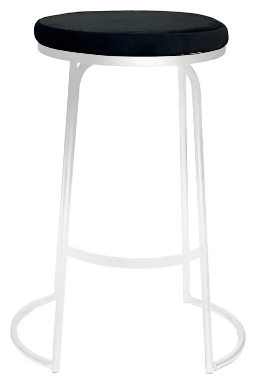 Стул барный Модерн Сэддл Черная ночь (любой оттенок каркаса)