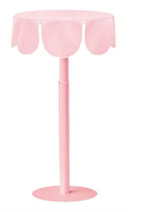 Комплект Стол "Да,капитан" Твист Розовая помада + Куколка с белым кантом, велюр 
