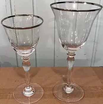 Бокал Хлоэ с серебряной каймой, 200 мл