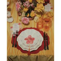 Порционная тарелка Лотос с красной каймой М - изображение 5